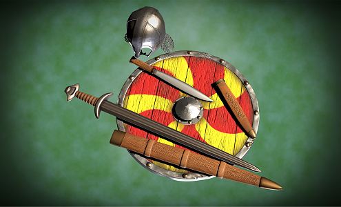 Modern Shield Military Equipment 3d model