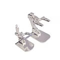 Silver Metal Industrial Equipment Clamp Bracket With Mechanical Structure Design 3d model