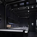 Modern KTV Interior Design With Stylish Lighting Leather Sofa And Contemporary Decor