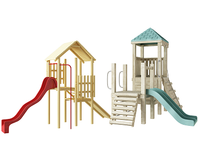 Modern slide children's play equipment model