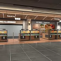 Modern Supermarket Grocery Store Interior With Organized Shelves And Fresh Produce