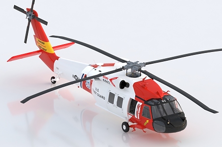 Helicopter Gunship Rescue Helicopter Drone Transport Helicopter 3d model