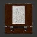 Practical Wooden Storage Box for Household Items with Open Compartments and Handle