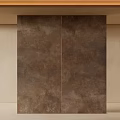Rustic Brown Textured Component For Modern Interior Wall Decoration Design 3d model