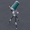 Green And White Commercial Telescope Equipment With Tripod Stand And Optical Mount