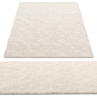 Plush Carpet Square Blanket 3d model