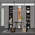 Modern study 3d model