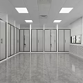 Modern SPA Sauna Shower Room With Glass Doors White Marble Walls And Green Towel