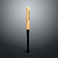Wooden Household Tool With Black Handle And Viking Engraving For Daily Use