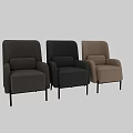 Modern Sofa and Coffee Table Set with Gray Green Beige Upholstered Armchairs Black Slim Legs