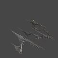 Dinosaur Game and Movie Characters Various Species Different Sizes 3d model