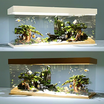 Fish tank aquarium 3d model