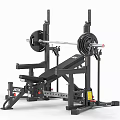 Premium Sports Training Equipment With Barbell Squat Rack And ATX Bench