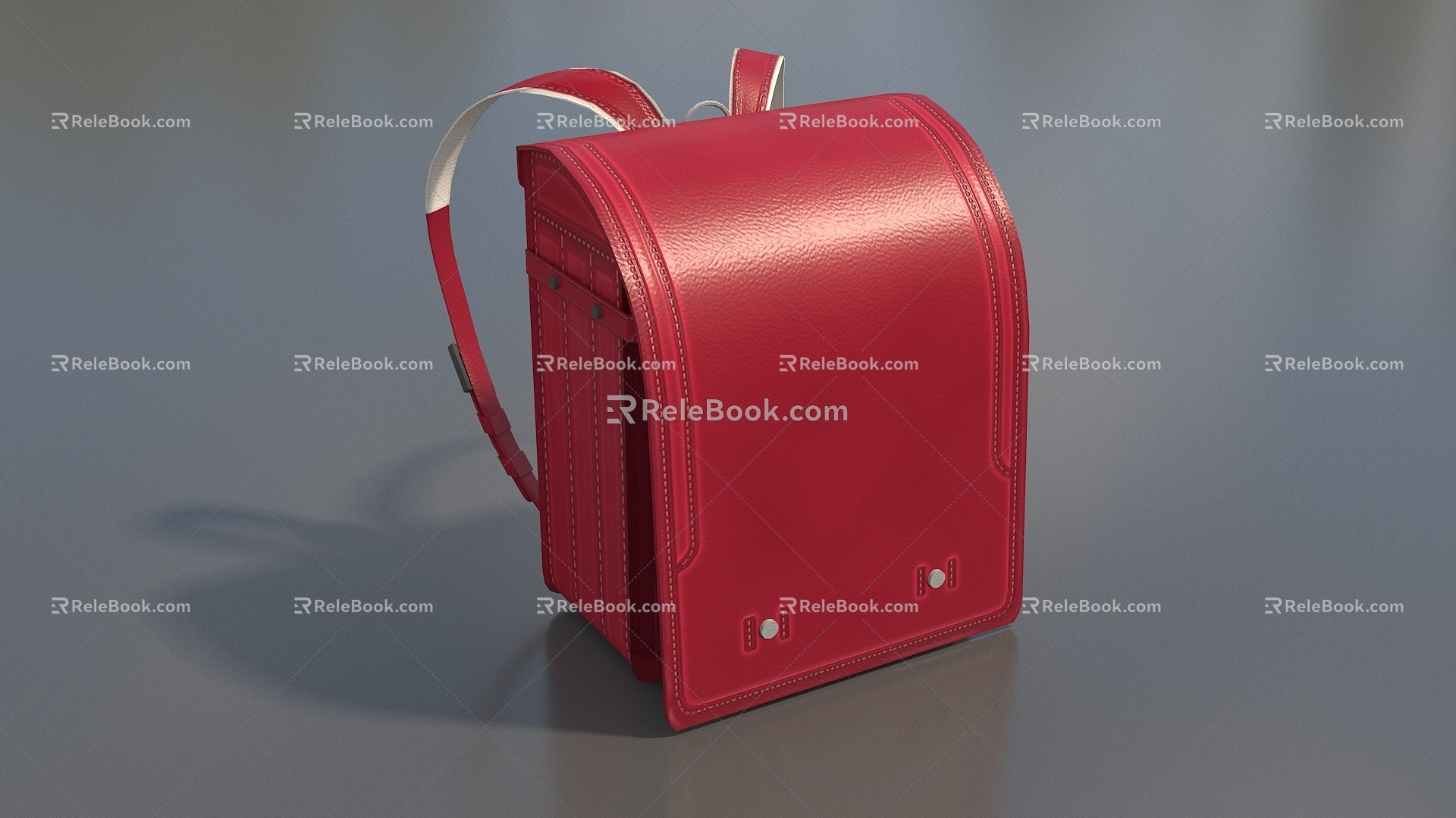 Backpack Women's Backpack Small Red Leather Bag Small Schoolbag Japanese Girl's Backpack Small Shoulder Leather Bag Low Face Low Number Low Model Simple Model Game Video Level Super Realistic 3d model