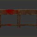 Wooden Folding Stools With Red Accents For Workshop And Home Use