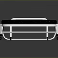 Modern Folding Bed With Black Mesh Mattress And Durable Metal Frame Design