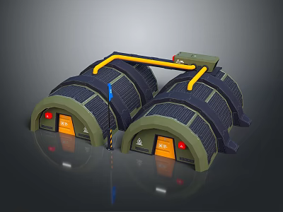 Modern Military Base Field Fortress Army Camp 3d model