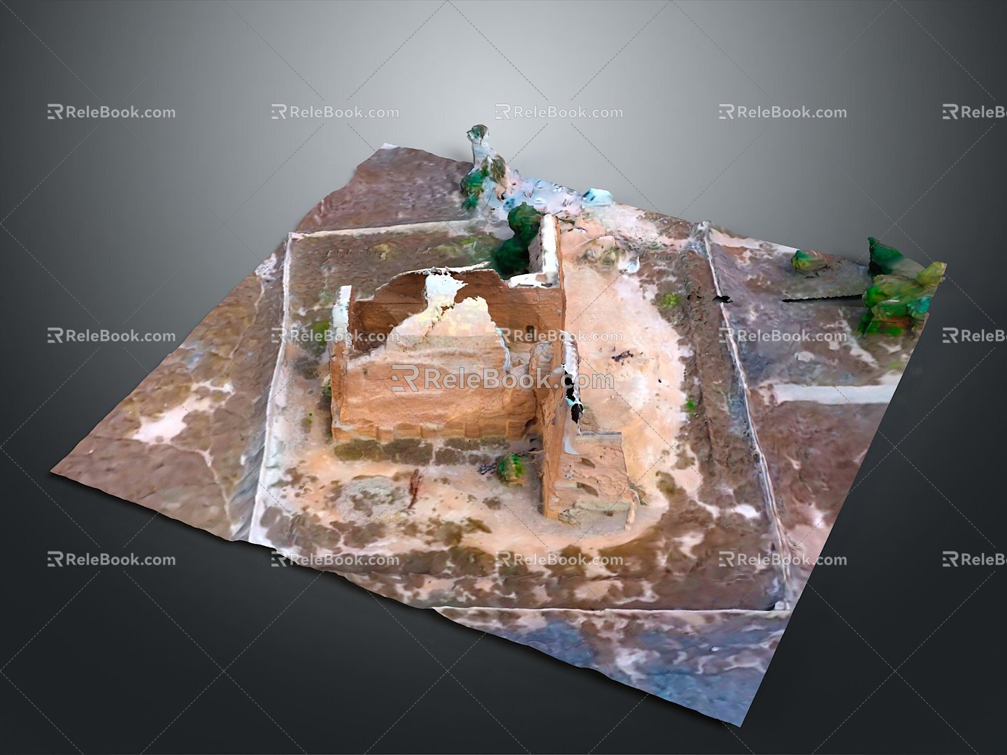 Monuments Sites Sites Sites Ruins Castle Fortress Ancient Castle Ancient Ruins Realistic 3d model