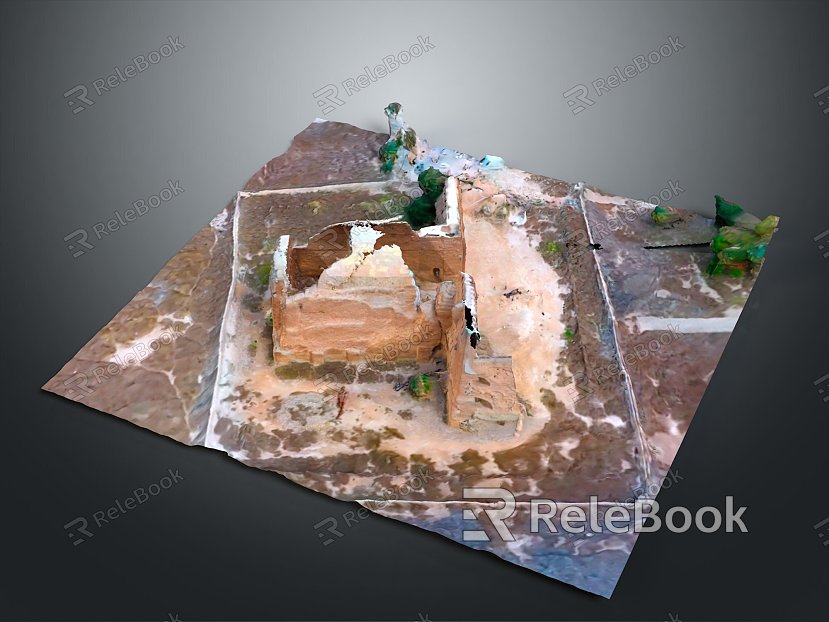 Monuments Sites Sites Sites Ruins Castle Fortress Ancient Castle Ancient Ruins Realistic model