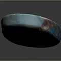 Unique Oval Shaped Vibrant Blue Red Brown Polished Natural Gemstone Jewelry