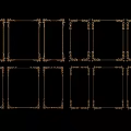 Decorative Line Frames With Ornate Designs And Various Classic Styles For Decoration 3d model