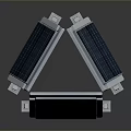 Adjustable Solar Panel Mounting Structure With Durable Metal Frame and Stable Base