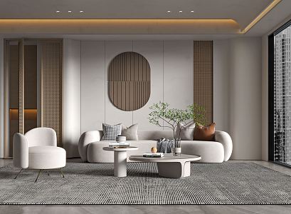 modern living room 3d model