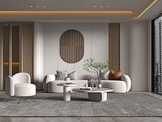 modern living room 3d model