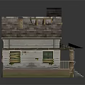Miniature House Models With Tiled Roofs Green Windows And Varied Designs
