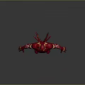 Iron Man 3D Rendered Game Movie Character With Red And Gold Armor Design