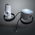 Electrical Equipment Set With White Sensor Gray Control Box And Power Cable Plug