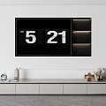 Modern Living Room TV Stand With Storage Drawers TV Display Open Shelves And Decorative Items