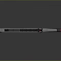Futuristic Sci Fi Gun Design With White Red Accents And Blue Light Details
