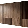 Modern Wooden Wall Panels Design With Natural Grain And Vertical Slats For Interior