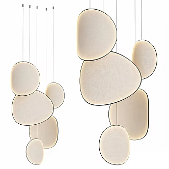 Modern chandelier 3d model