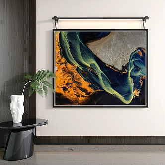 modern decorative painting 3d model
