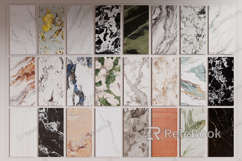 Marble Texture Wall Panel Stone Wall Panel Rock Slab model