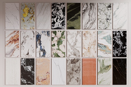 Marble Texture Wall Panel Stone Wall Panel Rock Slab 3d model