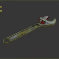 Pipe pliers wrench tool hardware tools processing tools furniture realistic 3d model