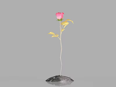 Modern Rose Beauty 3d model Modern Rose Beauty 3d model