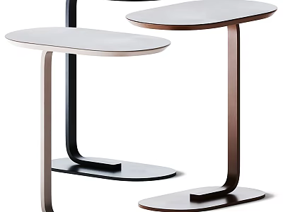 Modern Side Tables With Minimalist Design And Varied Finishes 3d model