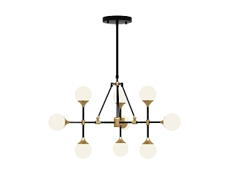 Light Luxury Chandelier 3d model