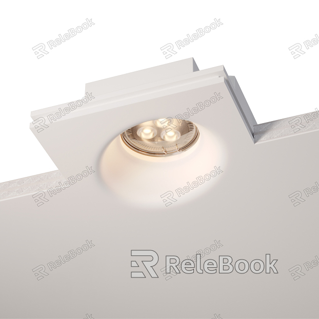 Modern Downlight Borderless Chamfered Gypsum Board Downlight model