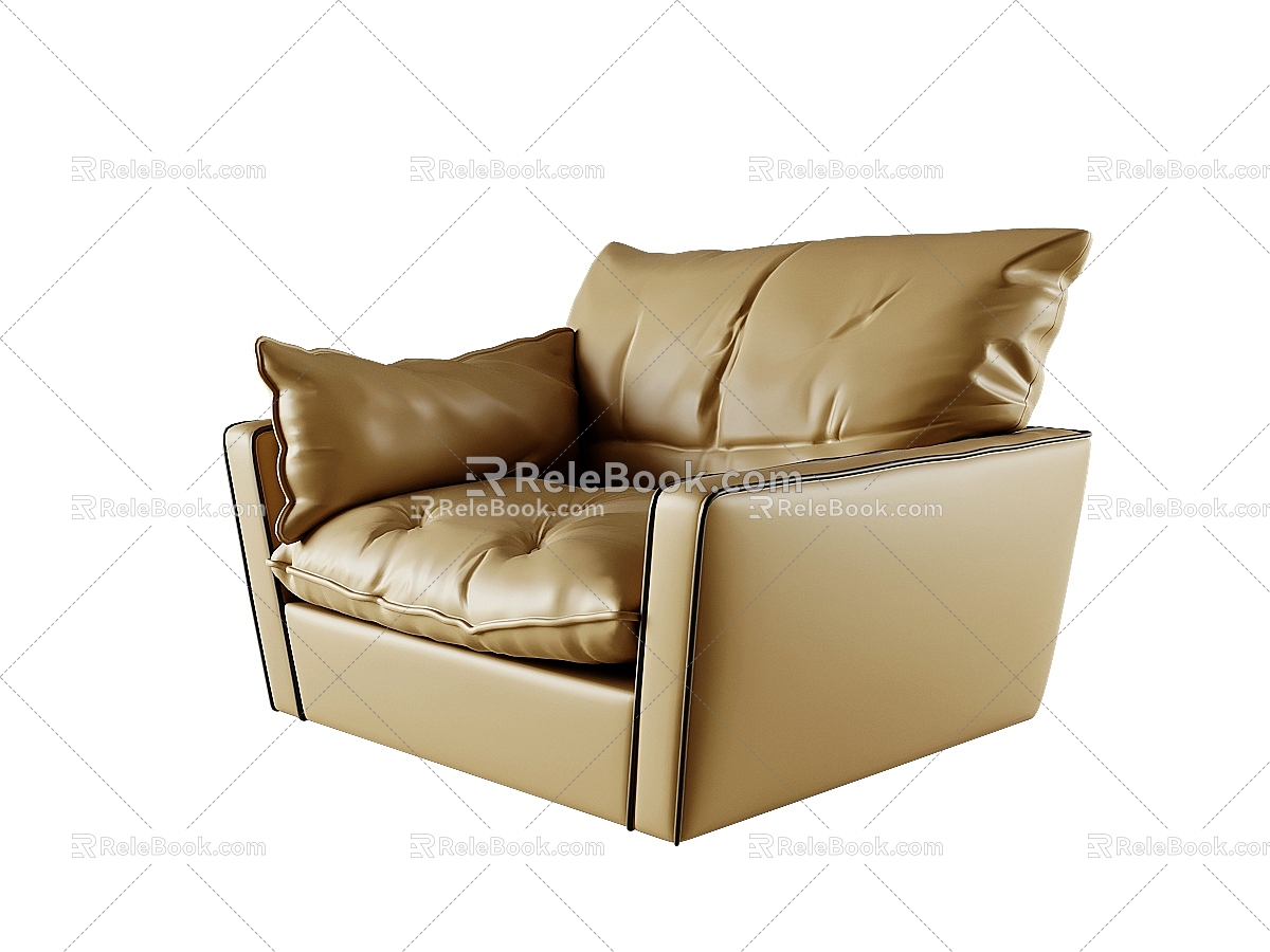 Modern leisure sofa 3d model