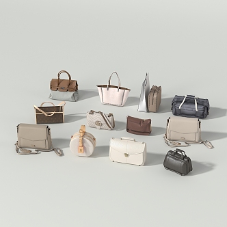 Women's Bag Combo 3d model