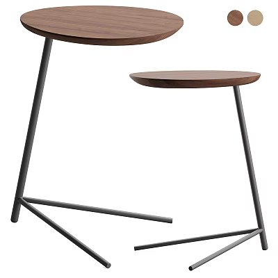 Modern side a few wrought iron round a few 3d model