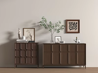 Middle Ancient Entrance Cabinet 3d model
