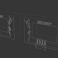Smart Fire Extinguishing Experience Exhibition Booths Design With Red Blue Backgrounds Flame Patterns And Panda