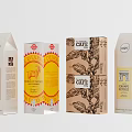Decorative Ornaments Set Of Packaging Boxes With Various Designs Colors And Patterns For Home Decor