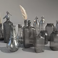 Assorted Ceramic Vessels With Unique Shapes Decorative Accents And Vintage Styles
